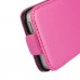 iPhone SE 5 5s - Genuine Leather Up Down Flip Protective Phone Cover Case - Rose